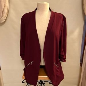 Maroon Idealist blazer from Maurices size XL